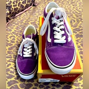 VANS purple shoes size 6